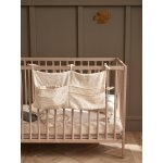 Rangement mural en gaze de coton beige clair imprim