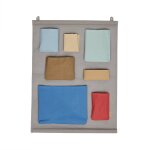 Rangement mural en polyester bleu