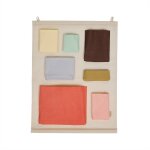 Rangement mural en polyester rose
