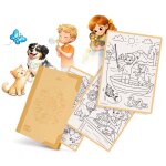 Recharge kidydraw pad 30 cartes � d�calquer d�s 6 ans jaune