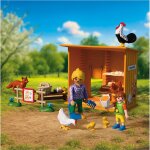 R�colte d'oeufs au poulailler, renard 72168 multicolore