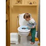 Réducteur de toilettes blanc / bleu Réducteur de toilettes blanc / bleu