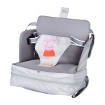R�hausseur de chaise pour b�b� avec coussin gonflable gris / peppa pig