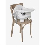 Rehausseur de chaise rigide gris / blanc