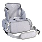 R�hausseur voyage 2 en 1 sac isotherme sushi gris