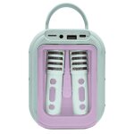 La reine des neiges karaoke bluetooth avec 2 micros sans fil multicolore