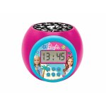 Réveil projecteur barbie avec fonction alarme, veilleuse, Écran lcd, À piles multicolore Réveil projecteur barbie avec fonction alarme, veilleuse, Écran lcd, À piles multicolore