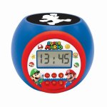 R�veil projecteur super mario avec fonction alarme, veilleuse avec minuterie multicolore
