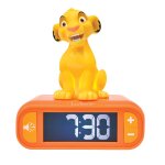 R�veil avec veilleuse simba 3d multicolore