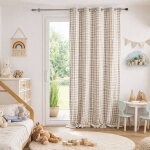 Rideau 100% coton vichy lourmarin beige