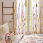 Rideau enfant ballerines - tufy blanc