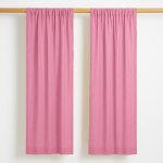Rideaux en gaze de coton bio vert rose Rideaux en gaze de coton bio vert rose