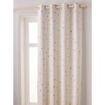 Rideau  illets occultant imprim toile blanc / toiles