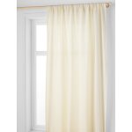 Rideau tube tamisant en gaze de coton blanc