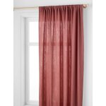 Rideau tube tamisant en gaze de coton rose Rideau tube tamisant en gaze de coton rose