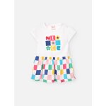 Robe 100 % coton  manches courtes blanc
