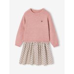 Robe 2 en 1 manches longues fille