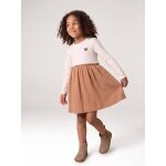 Robe 2 en 1 manches longues fille camel