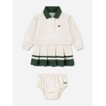 Robe 2 pices cru / vert