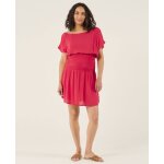 Robe d'allaitement carmen framboise