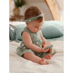 Robe et bandeau assorti bb fille tilleul imprim