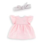 Robe et bandeau pour poupe ma corolle multicolore