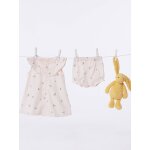 Robe b�b� + bloomer imprim�s fruits blush
