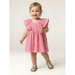 Robe b�b� fille broderie anglaise rose