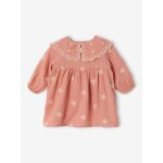 Robe b�b� fille manches longues abricot