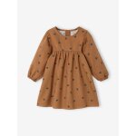 Robe b�b� fille manches longues noisette