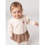 Robe b�b� fille manches longues vanille