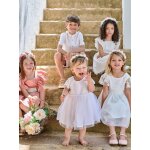 Robe b�b� fille tulle broderie blanc