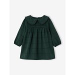 Robe b�b� en flanelle vichy vert