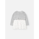 Robe bb fleurs gris