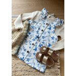 Robe bébé en jean Écrue océan d'amour ecru Robe bébé en jean Écrue océan d'amour ecru