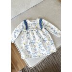 Robe bébé en molleton bianca ecru Robe bébé en molleton bianca ecru