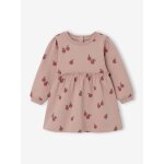 Robe bb en molleton rose poudr