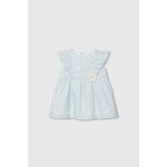 Robe b�b� en popeline imprim�e fleurs multicolore