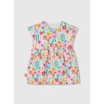 Robe b�b� en tricot imprim� fleurs multicolore