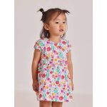 Robe b�b� en tricot imprim� fleurs multicolore