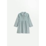 Robe b�b� en velours c�tel� alma bleu