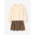 Robe bi - mati�re fille �cru