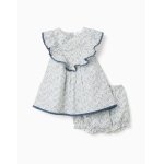 Robe + bloomer en coton avec motif floral you&me beige clair
