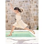 Robe  bretelles ajoure cts fille vanille