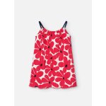 Robe  bretelles avec imprim fleurs rose