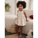 Robe à bretelles imprimée bébé vanille Robe à bretelles imprimée bébé vanille