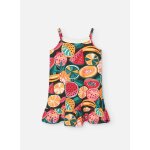 Robe  bretelles imprime multicolore