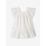 Robe brode de crmonie bb cru