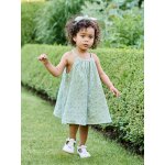 Robe broderie anglaise accessoire assorti vert sauge