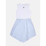 Robe  broderies blanc / bleu